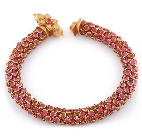 Beautiful antique ruby bracelet (With images) | Ruby bracelet .