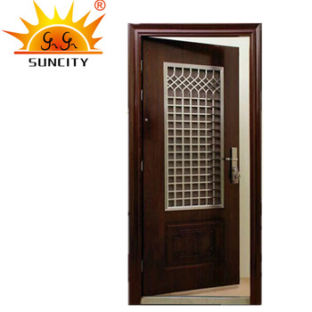 SC-S150 India hot sale steel safety door design with grill,steel .