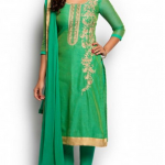 Green And Gold Salwar Suit, Salwar Suit, Women Salwar Suits .