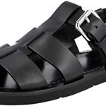 Amazon.com | Prada Men's 2X3007 34A F0002 Black Leather Sandals US .