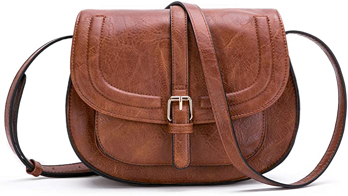 Crossbody Bags for Women, Small Saddle Purse and Satchel Handbags .