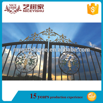 design of school gate/sliding iron main gate design/iron gate .