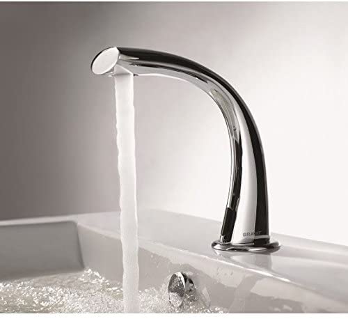 Bravat Twisted Design Electronic Touchless Motion Sensor faucet .