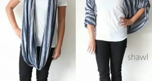 Long scarf into a shawl | Diy scarf, Diy clothes, Diy infinity sca