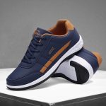 Men's Leather Casual Sneakers Sports Running Shoes Sapatos .