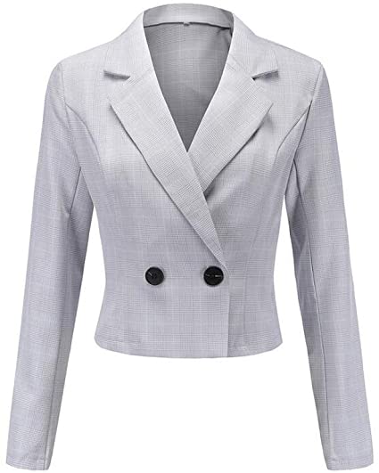 Amazon.com: AK Beauty Women's Short Blazer Jacket Notch Lapel .