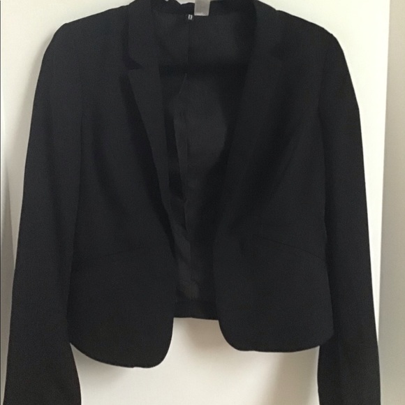 H&M Jackets & Coats | Hm Short Black Blazer | Poshma