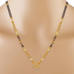 30 Latest Short Gold Mangalsutra Designs (With images) | Gold .