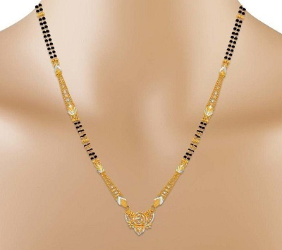 30 Latest Short Gold Mangalsutra Designs (With images) | Gold .