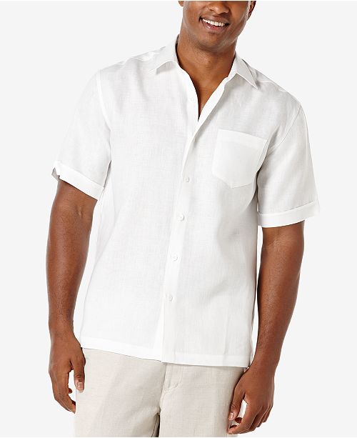 Cubavera Men's 100% Linen Short-Sleeve Shirt & Reviews - Casual .