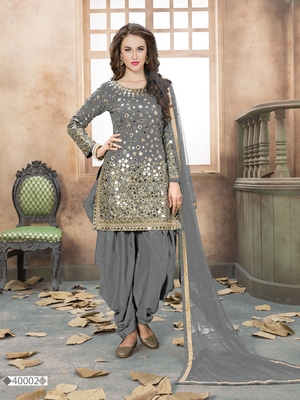 Silver Sophistication: Shine Bright in Silver Salwar Suits