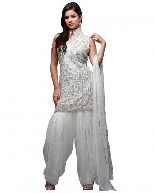 $268 Look glamorous in this shiny silver dress. This suit has .