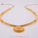 Simple Gold Necklace Design | Indian gold necklace designs, Gold .