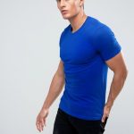 Bershka Slim Fit T-Shirt In Royal Blue | AS