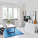tiny-swedish-living-room-blue-carpet | Living room styles, Living .
