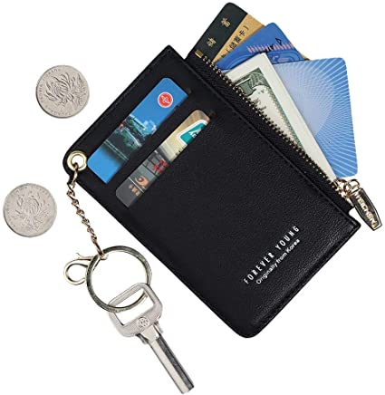 Small Wallets for Women Slim Leather Card Case Holder Wallet Coin .