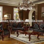 Classic Furniture Luxury Living Room Wooden Sofa Set,Solid Wooden .