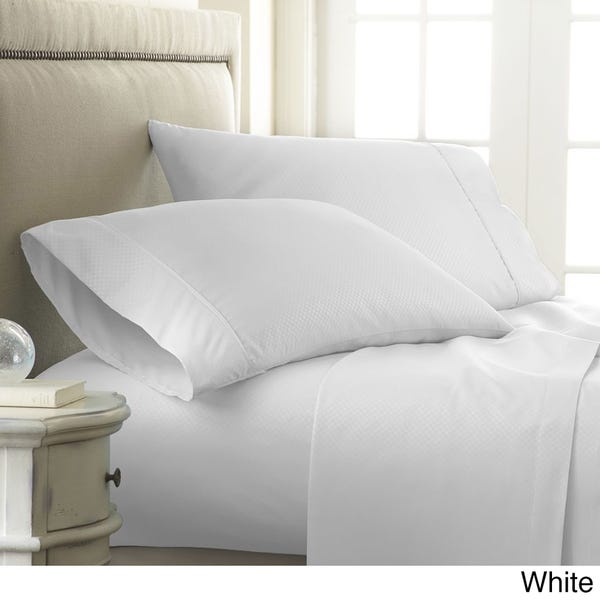 Shop Soft Essentials Premium Embossed Checker Design 4-piece Bed .