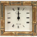 Wooden Faux Bamboo Square Clock - Asian - Alarm Clocks - by The .