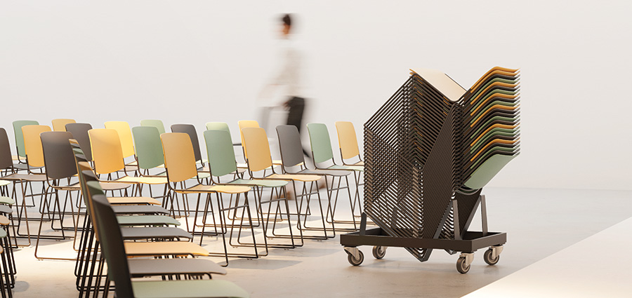 Stackable chairs for multifunctional spaces - Sell