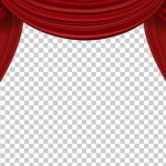 Theater drapes and stage curtains, Pull up the curtains, red .