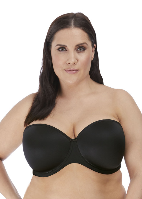 Smooth Black Moulded Strapless Bra from Elo