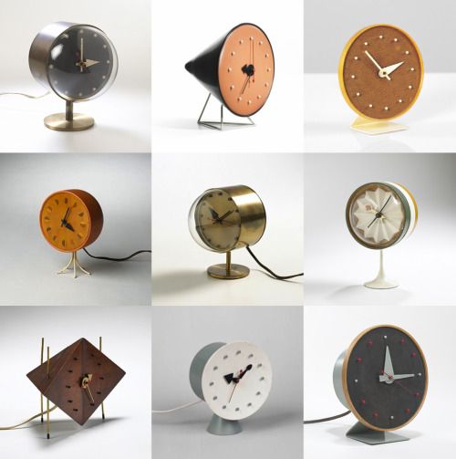 George Nelson Table Clocks (With images) | Table clock design .