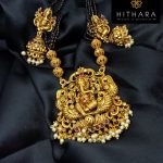 Hithara - MAtt finish Temple Jewellery with Ganesha Penda