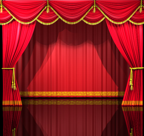 theatre curtains 3d c