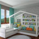 amazing kids room done in turquoise, green, and yellow pinned by .