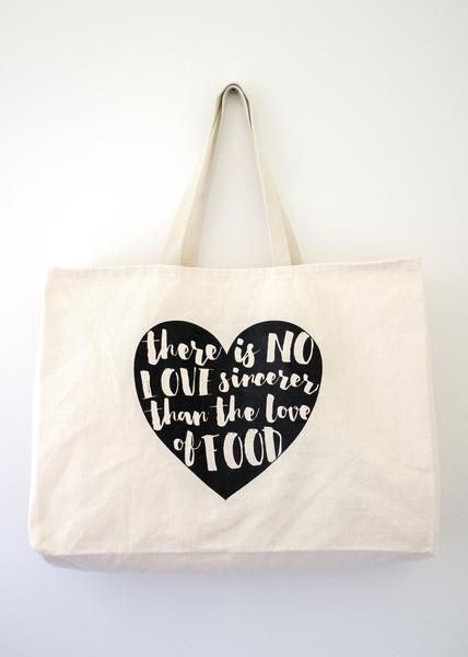 Tote Bags for Foodies | Free Shipping over $50 | Food Love Tote .