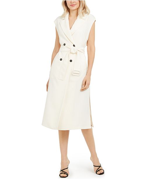Marella Sleeveless Belted Trench Dress & Reviews - Dresses - Women .