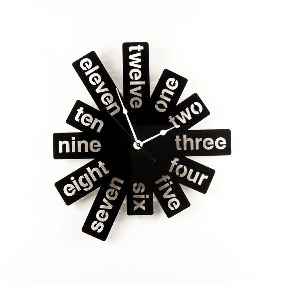 Trendy Black Clocks
