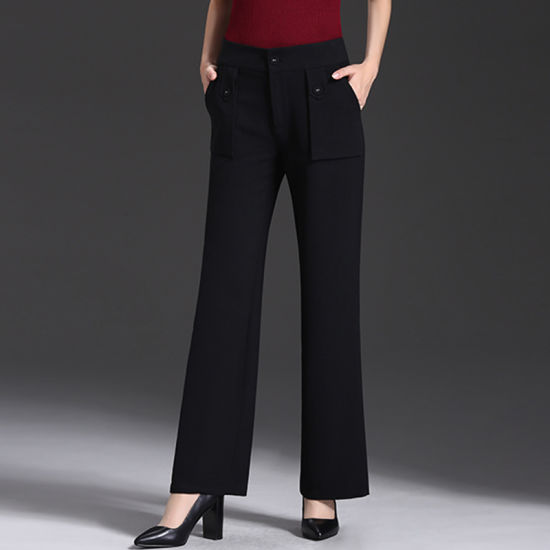 China High Quality New Arrival Black Trousers Casual Pants for .
