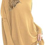 ANRABESS Women's Long Batwing Sleeve T-Shirt Blouse Pullover .
