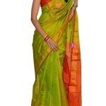 Buy Women's Uppada Saree With Running Blouse (2452_Green) at Amazon.
