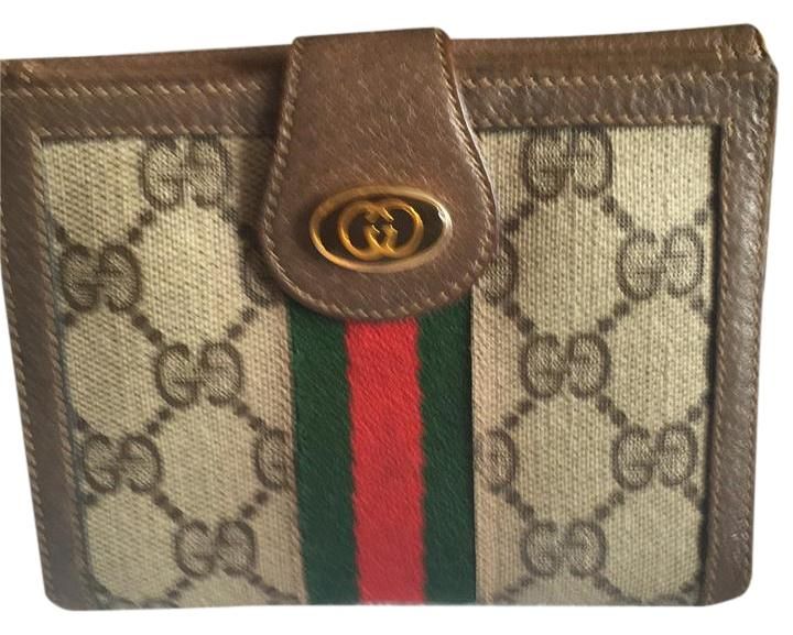 Gucci Brown Gg Monogram Wallet 77% off retail | Gucci wallet .