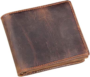 Amazon.com: HRS Genuine Leather Wallets for Men-Handmade Vintage .