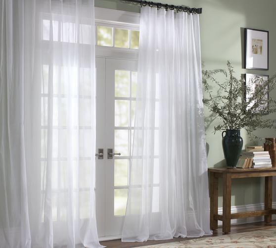 Classic Voile Sheer Curtain - Alabaster (With images) | White .