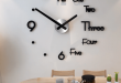 New Acrylic Large Wall Clock, Modern Design With 3D View, Living .