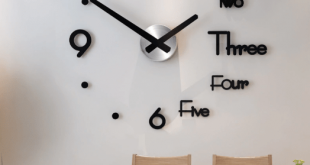 New Acrylic Large Wall Clock, Modern Design With 3D View, Living .