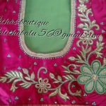 Pin by Sita on Blouses | Maggam work designs, Pink saree blouse .