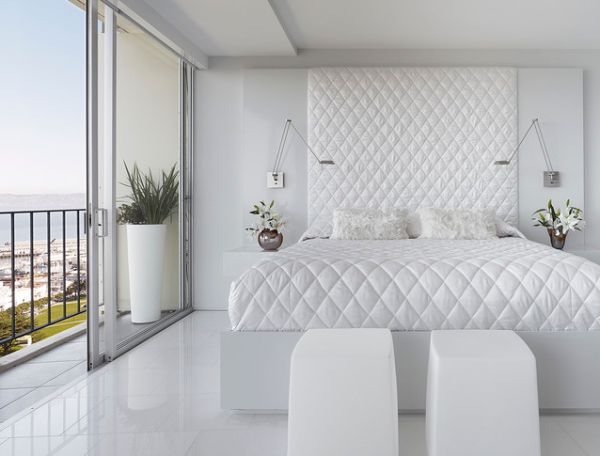 White bedroom design ideas. Simple, serene and styli