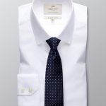 Fitted Poplin Dress Shirts for Men | Hawes & Curt