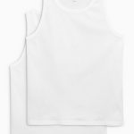 Buy White Vests Pure Cotton Two Pack from Next U