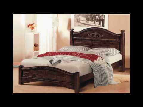 Solid Wood Bed Frame and Headboard Designs - YouTu