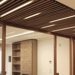 Sound absorbing wooden ceiling tiles NODOO | Ceiling tiles - NODOO .