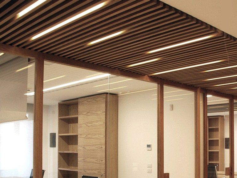 Sound absorbing wooden ceiling tiles NODOO | Ceiling tiles - NODOO .