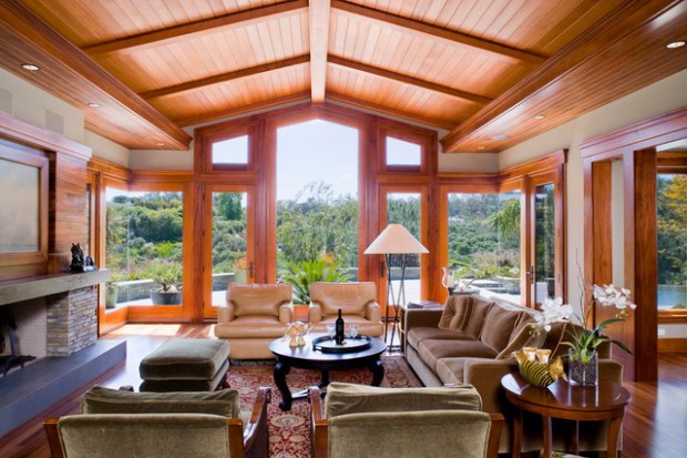 19 Stunning Wood Ceiling Design Ideas To Spice Up Your Living Ro