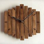 Timber clock in 2019 | Wooden clock, Rustic wall clocks, Hanging clo